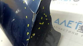 Left threshold Lincoln MKZ 13-20 blue N1, cracks, cracks in fasteners, scratches, broken fasteners, pressed