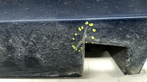 Left threshold Lincoln MKZ 13-20 blue N1, cracks, cracks in fasteners, scratches, broken fasteners, pressed