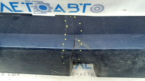 Left threshold Lincoln MKZ 13-20 blue N1, cracks, cracks in fasteners, scratches, broken fasteners, pressed