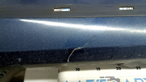 Left threshold Lincoln MKZ 13-20 blue N1, cracks, cracks in fasteners, scratches, broken fasteners, pressed