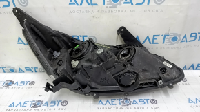 Left front headlight, bare, Honda Accord 17 hybrid, halogen, under DRL, sand, for polishing