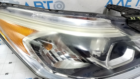 Right front headlight, bare, Honda Accord 2017, hybrid, halogen, under DRL, sand-finished, for polishing