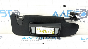 Right visor for Ford Mustang mk6 15-coupe, black, without hook, with backlight