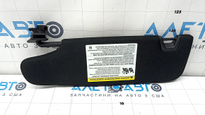 Right visor for Ford Mustang mk6 15-coupe, black, without hook, with backlight
