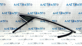 Lincoln MKZ 17-20 front left window seal with upper chrome molding, triangle glass