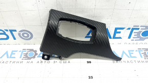 Left Ford Mustang mk6 15-23 carbon fiber dash panel trim