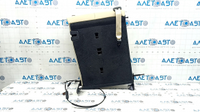 Rear seat backrest, 2nd row, left, BMW X5 G05 19-22, Elfenbein-Weiss leather, needs cleaning, dents