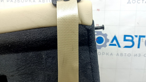 Rear seat backrest, 2nd row, left, BMW X5 G05 19-22, Elfenbein-Weiss leather, needs cleaning, dents