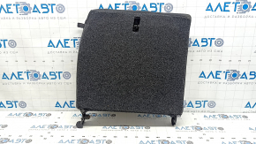 Left rear seat backrest for Ford Mustang mk6 15-23 coupe, black fabric, wrinkled, worn
