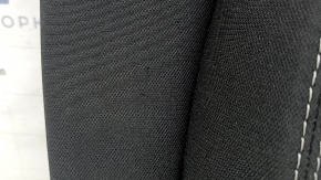Left rear seat backrest for Ford Mustang mk6 15-23 coupe, black fabric, wrinkled, worn