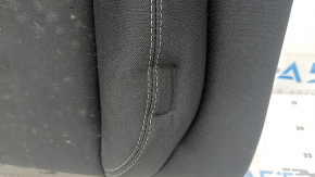 Right rear seat backrest, Ford Mustang mk6 15-23 coupe, black fabric, wrinkled, needs cleaning