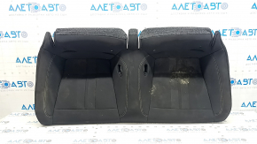 Ford Mustang mk6 15-23 coupe rear seat cushion, black fabric, wrinkled, needs cleaning