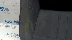Ford Mustang mk6 15-23 coupe rear seat cushion, black fabric, wrinkled, needs cleaning