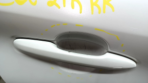 Toyota Venza 21-24 rear right door assembly, white 070, chips, sand, scratches