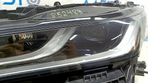 Left front headlight assembly for Toyota Venza 21-24 XLE Limited, lens, with mount, broken mount