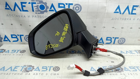 Left side mirror assembly for Toyota Venza 23-24, 12+4 pins, BSM, camera, turn signal, heating, backlight, white, scuffed