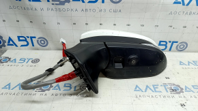 Left side mirror assembly for Toyota Venza 23-24, 12+4 pins, BSM, camera, turn signal, heating, backlight, white, scuffed