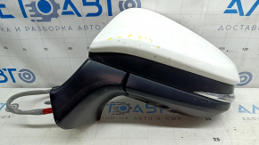 Left side mirror assembly for Toyota Venza 23-24, 12+4 pins, BSM, camera, turn signal, heating, backlight, white, scuffed