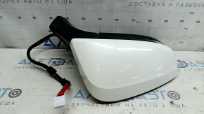 Right side mirror assembly for Toyota Venza 23-24, 12+4 pins, BSM, camera, turn signal, heating, backlight, white, scuffs on plastic