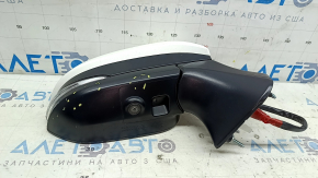 Right side mirror assembly for Toyota Venza 23-24, 12+4 pins, BSM, camera, turn signal, heating, backlight, white, scuffs on plastic