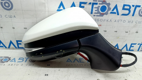 Right side mirror assembly for Toyota Venza 23-24, 12+4 pins, BSM, camera, turn signal, heating, backlight, white, scuffs on plastic