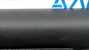 Black front right door panel for Ford Mustang mk6 15-23, black cloth insert, black leather armrest, carbon fiber film, scratches, broken fasteners