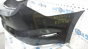 Bare rear bumper for Ford Mustang mk6 18-23 with parking sensors, graphite