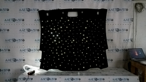 Ford Mustang mk6 15-23 coupe headliner, black, starry sky with unit without remote and power supply, creases