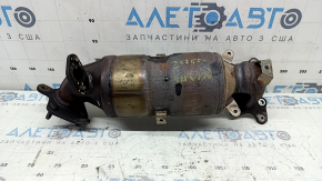 Exhaust manifold with catalytic converter for a 1920 Honda Accord hybrid, studs cut