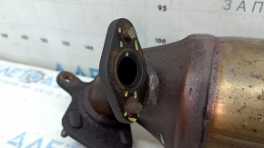 Exhaust manifold with catalytic converter for a 1920 Honda Accord hybrid, studs cut