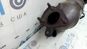 Exhaust manifold with catalytic converter for a 1920 Honda Accord hybrid, studs cut