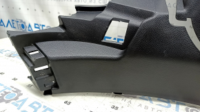 Lower left rear pillar trim for Toyota Venza 21-24, black, scratches