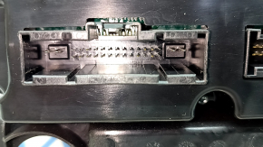Ford Mustang mk6 15-23 climate control panel for a large monitor, carbon fiber film, scratches