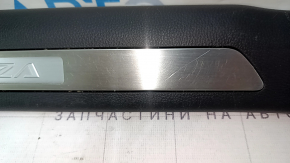 Illuminated front right door sill plate for Toyota Venza 21-24, black, scratches