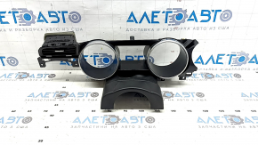 Ford Mustang mk6 15-23 instrument cluster trim, black and chrome, with deflector