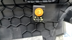 The rear pillar trim behind the left window of a Mercedes GLC 16-22 is black, the guide is broken, there are scratches, and it is worn.