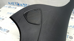The rear pillar trim behind the left window of a Mercedes GLC 16-22 is black, the guide is broken, there are scratches, and it is worn.