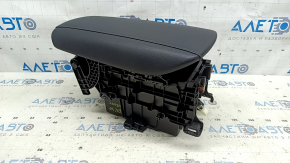 Toyota Venza 21-24 leather armrest, black, with bracket and housing, worn leather, broken fasteners
