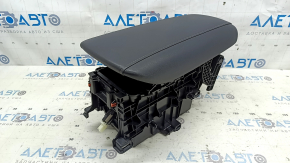 Toyota Venza 21-24 leather armrest, black, with bracket and housing, worn leather, broken fasteners