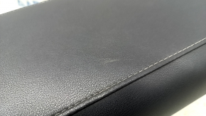 Toyota Venza 21-24 leather armrest, black, with bracket and housing, worn leather, broken fasteners