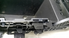 Toyota Venza 21-24 leather armrest, black, with bracket and housing, worn leather, broken fasteners