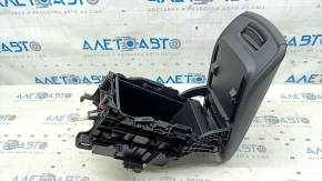 Toyota Venza 21-24 leather armrest, black, with bracket and housing, worn leather, broken fasteners