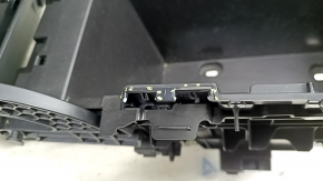 Toyota Venza 21-24 leather armrest, black, with bracket and housing, worn leather, broken fasteners