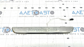 Mercedes GLC 20-22 front right outer door sill trim, chrome with backlight, scratches, dents