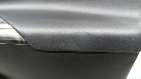 Door trim, front right, Toyota Venza 21-22 Limited, black leather with gray stitching, with memory seat, dark gray trim, with handle, scratches, abrasions, bumps