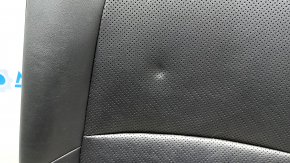 Left rear seat back for Toyota Venza 21-24 Limited, black leather, perforation, dented leather, scuffs