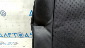 Left rear seat back for Toyota Venza 21-24 Limited, black leather, perforation, dented leather, scuffs