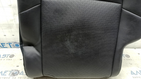 Left rear seat back for Toyota Venza 21-24 Limited, black leather, perforation, dented leather, scuffs