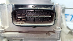 The brake master cylinder with vacuum booster assembly for a Nissan Leaf 13-14 has a broken reservoir mount.