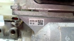 The brake master cylinder with vacuum booster assembly for a Nissan Leaf 13-14 has a broken reservoir mount.